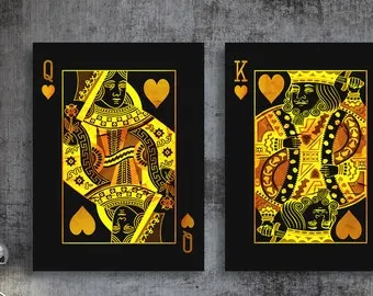 网赌平台扑克艺术画